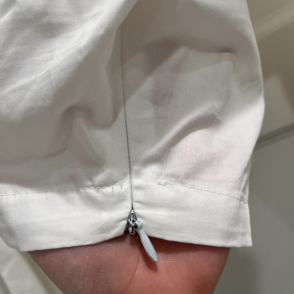 NWOT Zara cropped front twist white shirt - Picture 6 of 8